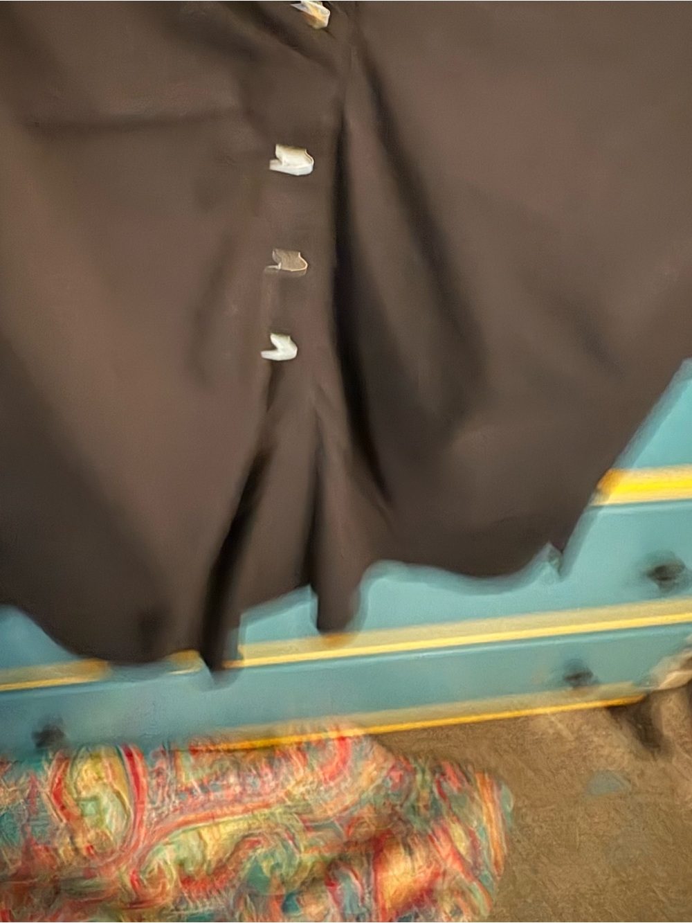 Philosophy fitted ruched black top Large - Picture 4 of 5